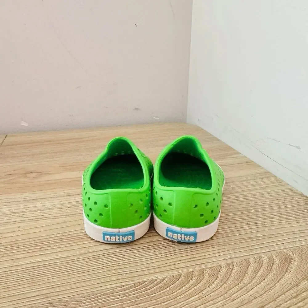 Native Green Slip On Perforated Shoes Child’s Size 5